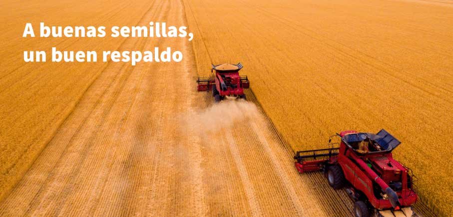 silos bolsa y transporte de cereales.